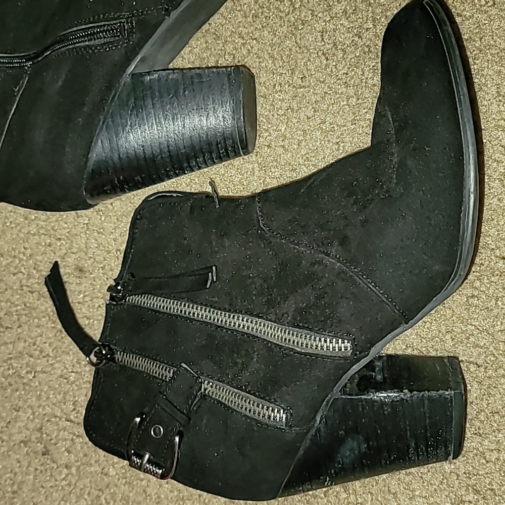 Black ankle boots